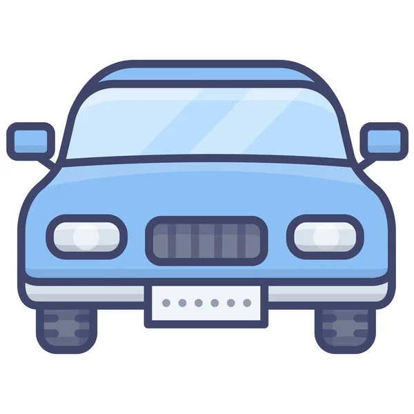 Ikona Pojazdu Transportu Samochodowego — Wektor stockowy