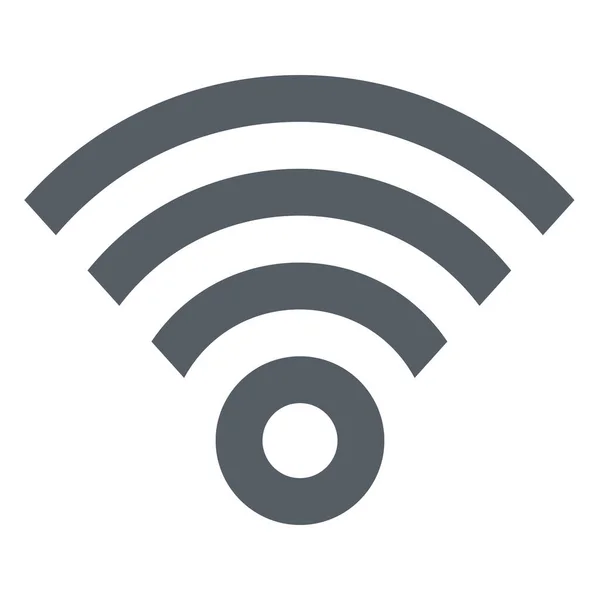 Interfaccia Icona Wireless Wifi Stile Outline — Vettoriale Stock