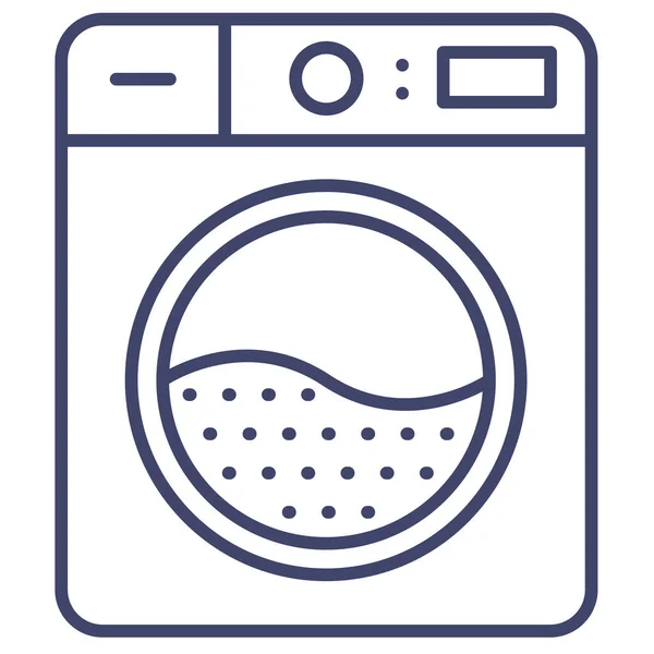 Washing Laundry Appliance Icon — Stock Vector
