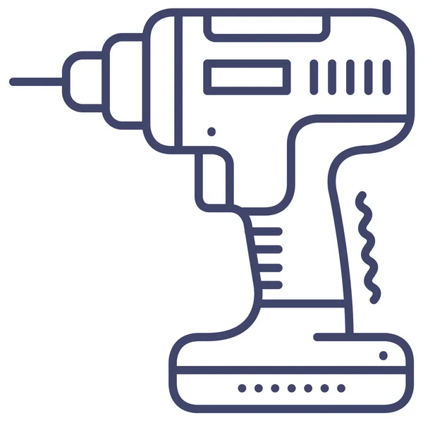 Cordless Drill Drills Icon Tools Construction Category — Stock Vector