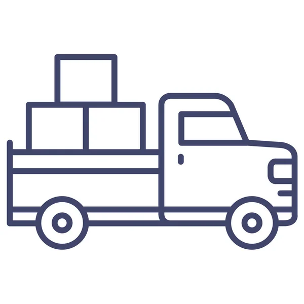 Pickup Truck Transport Icon — Stock Vector