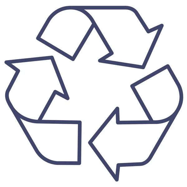 Teken Ecologie Recycle Icoon — Stockvector