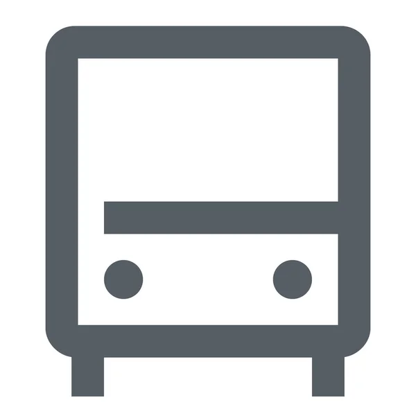 Ícone Turismo Carro Ônibus Estilo Esboço — Vetor de Stock