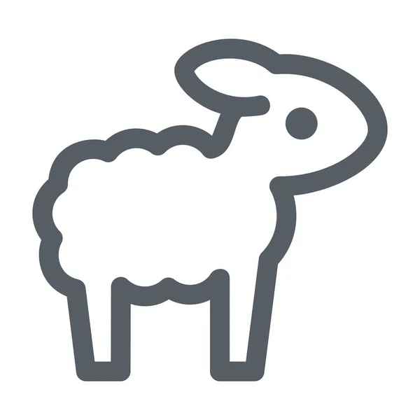 Agriculture Animal Ferme Icône Dans Style Solide — Image vectorielle