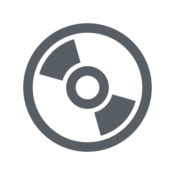 Compact Data Icon Soliden Stil — Stockvektor