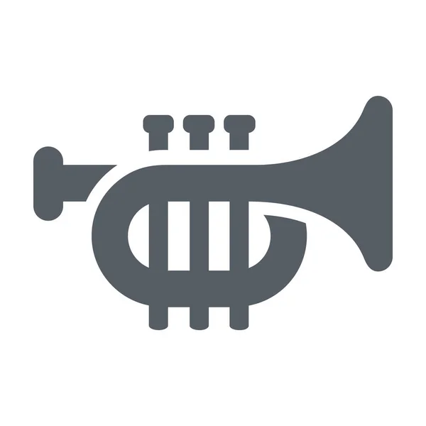 Concert Instrument Muziek Icoon Solid Stijl — Stockvector