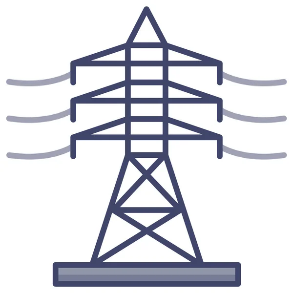 Ícone Transmissão Energia Elétrica —  Vetores de Stock
