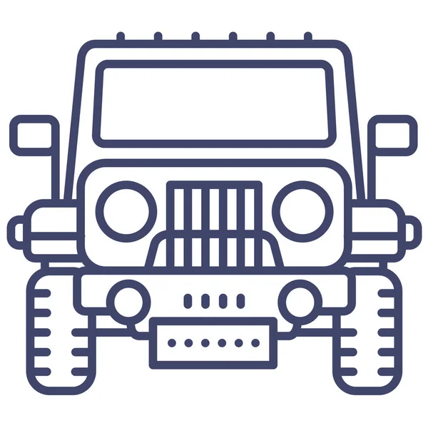 Jeep Coche Icono Safari — Vector de stock