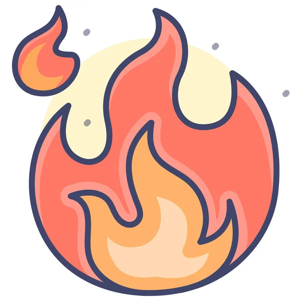 Значок Полум Вогню Іскри — стоковий вектор
