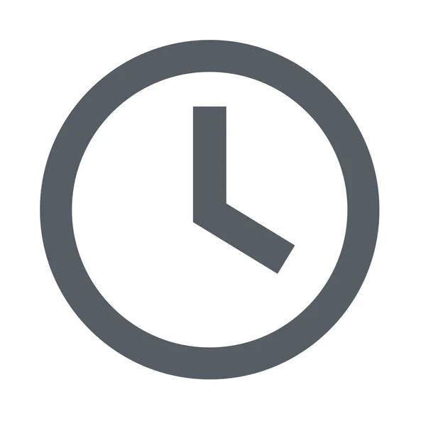 Wecker Stundensymbol Umrissen — Stockvektor