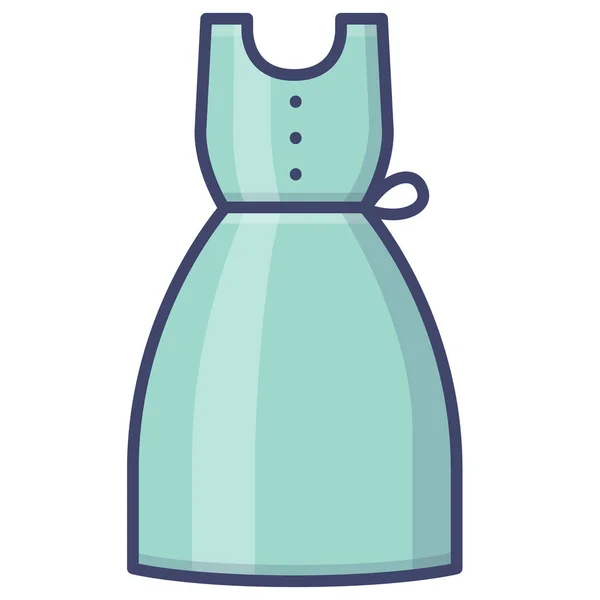 服のドレス Sundress Icon — ストックベクタ