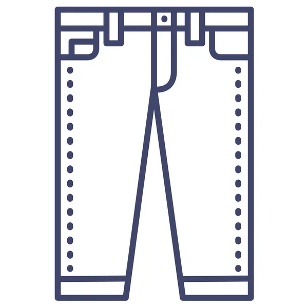 Jeans Jeans Calças Ícone —  Vetores de Stock