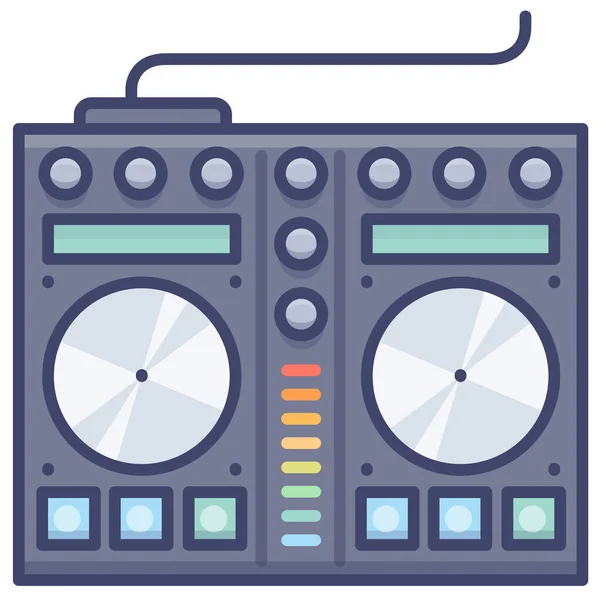 Control Ikona Miksowania Kategorii Sound Music — Wektor stockowy