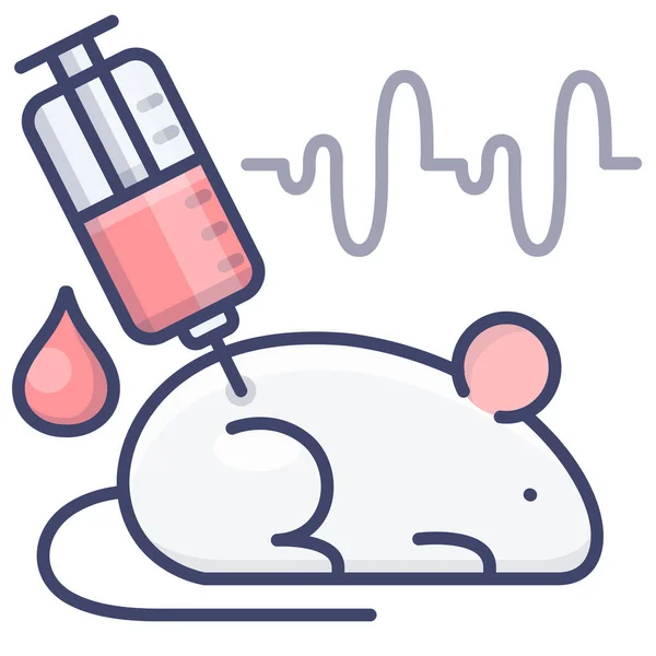 Souris Laboratoire Icône Rat Dans Catégorie Science Recherche — Image vectorielle