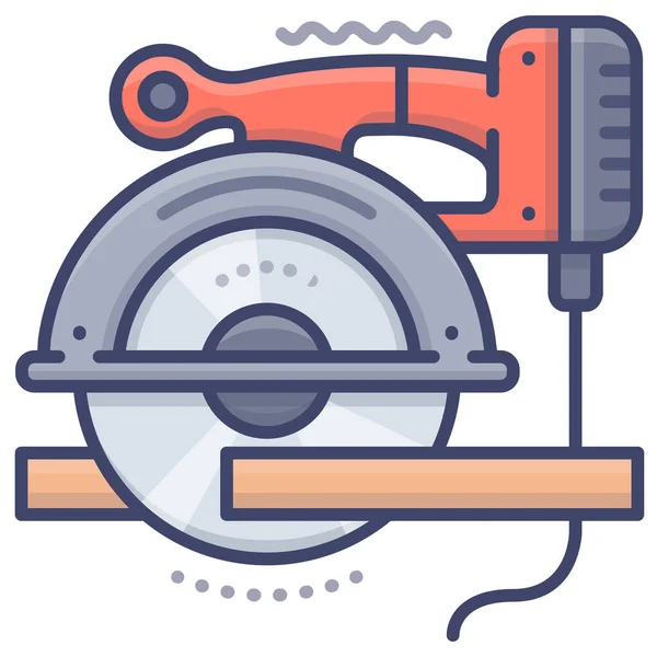 Tools Cutter Electric Icon Tools Construction Category — Stock Vector