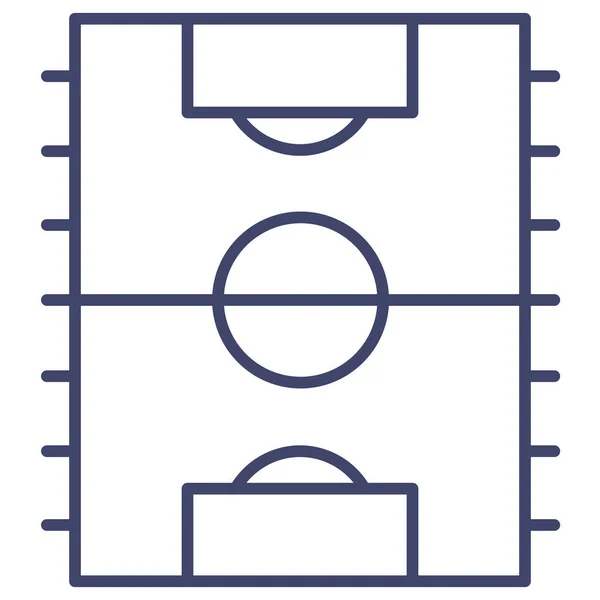 Ποδόσφαιρο Soccor Αθλητισμού Εικονίδιο Στυλ Περίγραμμα — Διανυσματικό Αρχείο