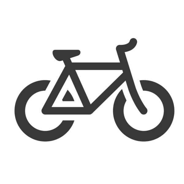 Atb Mountainbike Rauw Icoon Solid Stijl — Stockvector