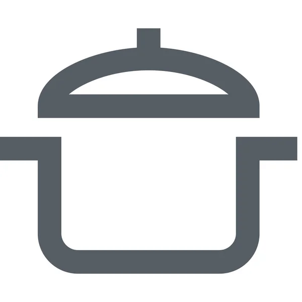 Boiling Cooking Kitchen Icon Outline Style — Stock Vector