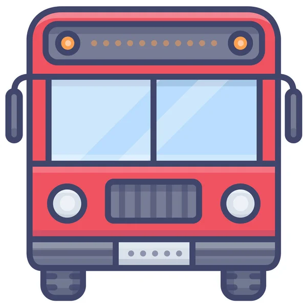 Bus Tour Transporte Icono — Vector de stock