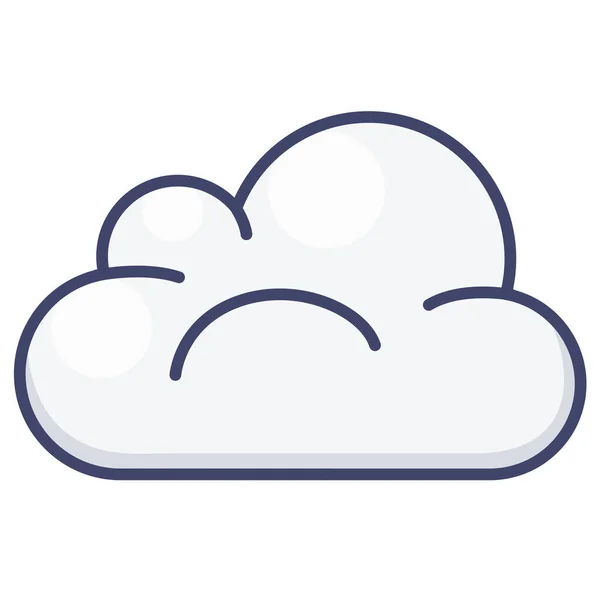 Wolken Vorhersage Wolken Symbol — Stockvektor