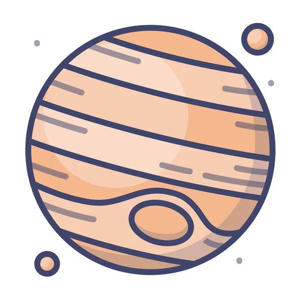 Jupiter Planète Icône Espace Dans Catégorie Espace Étrangers — Image vectorielle