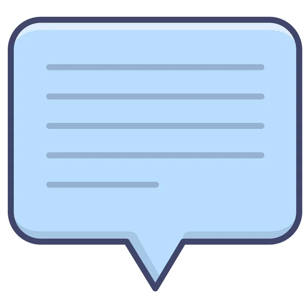 Icono Mensaje Burbuja Chat — Vector de stock