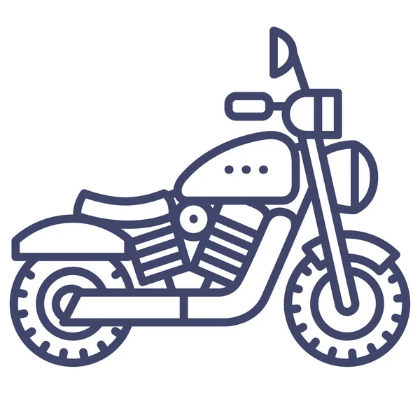 Motocykl Motercycle Skútr Ikona — Stockový vektor