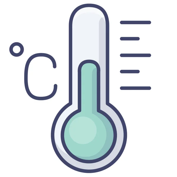 Temperatura Stopnia Ikona Fahrenheita — Wektor stockowy