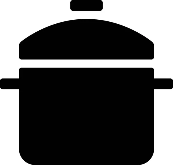 Chef Cook Cooking Icon Solid Style — Stock Vector