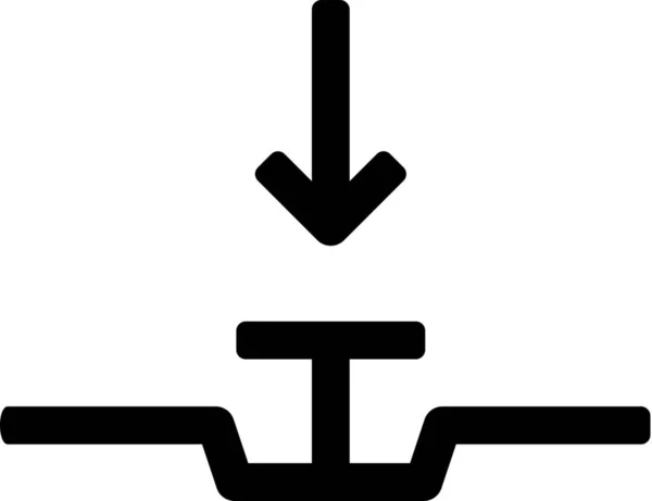 Aktivierung Gestensteuerung Symbol Solid Stil — Stockvektor