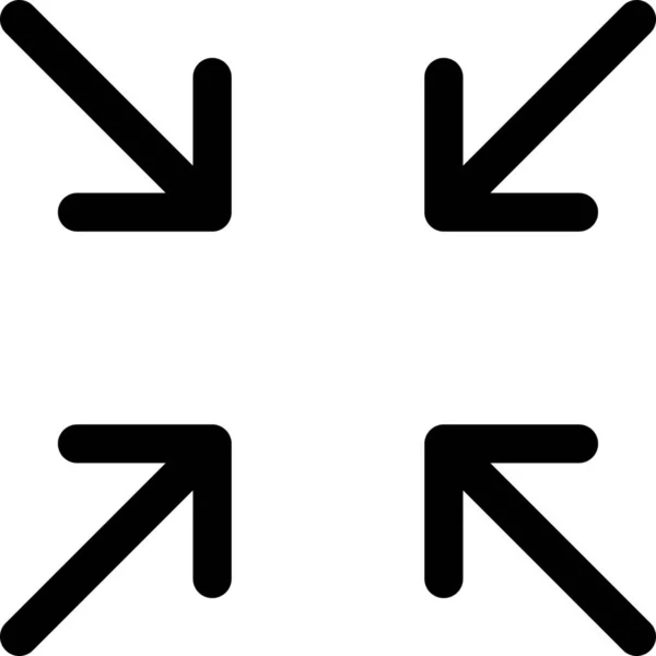 Aktivitätspfeile Bewegungs Symbol Outline Stil — Stockvektor