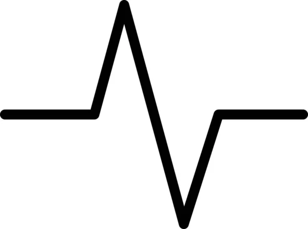 Aktivita Zdraví Srdce Ikona Stylu Osnovy — Stockový vektor