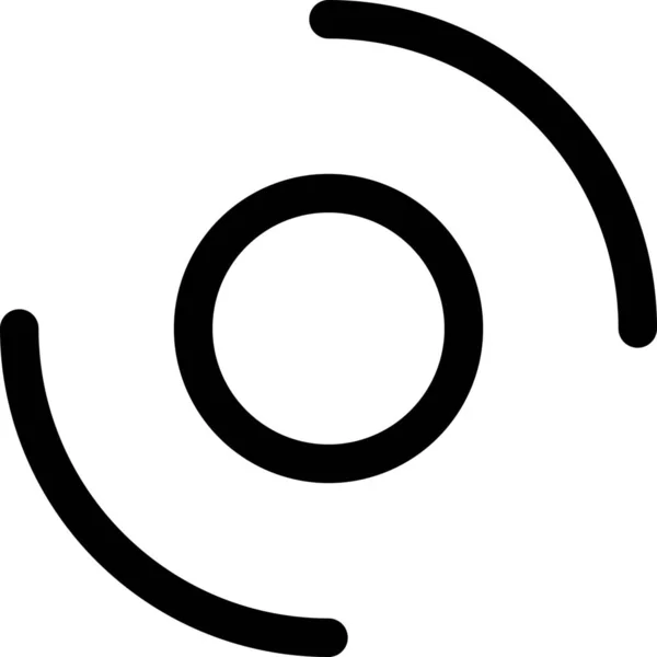 外形スタイルの円パターン線アイコン — ストックベクタ