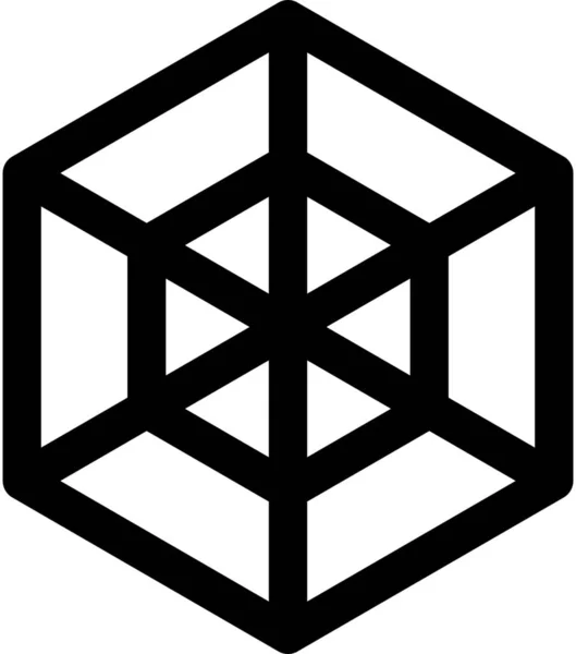 Значок Дизайну Коробки Стилі Контур — стоковий вектор
