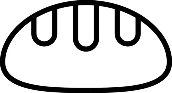 Иконка Хлеба Стиле Наброска — стоковый вектор