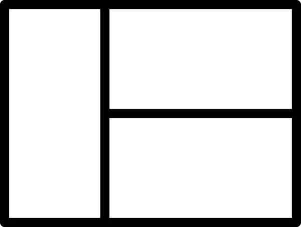 Navigationssymbol Für Das Content Layout Outline Stil — Stockvektor