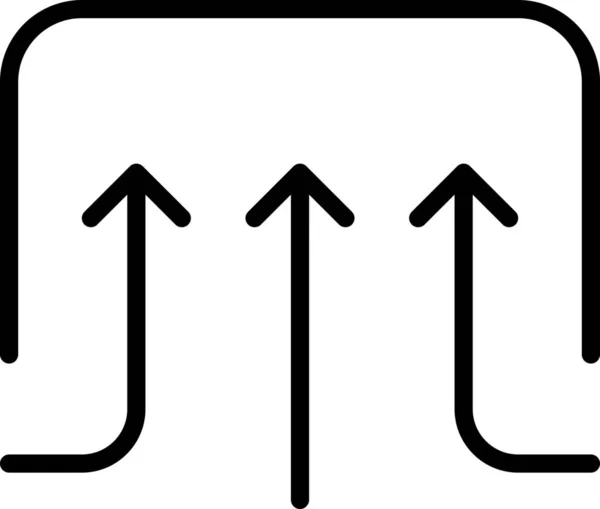 Klimaanlage Ikone Outline Stil — Stockvektor