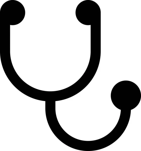 Arzt Gesundheit Medizin Ikone Soliden Stil — Stockvektor