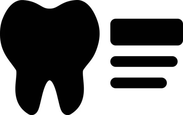 Ícone Dentista Dental Analytics Estilo Sólido —  Vetores de Stock