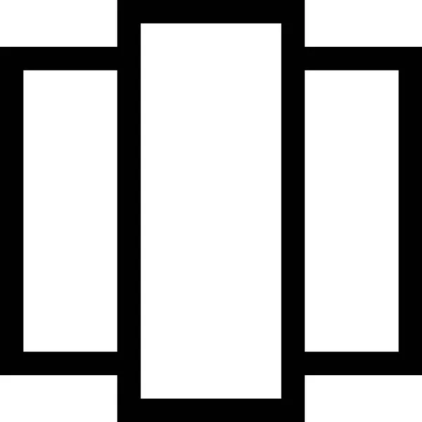Karussell Zeigt Pantry Symbol Outline Stil — Stockvektor