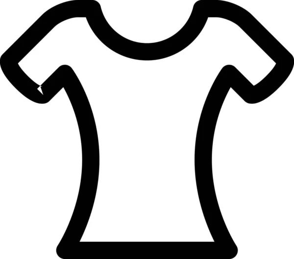 Blouse Clothes Dress Icon Outline Style — Stock Vector