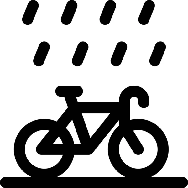 自行车驾驶业余爱好图标 轮廓风格 — 图库矢量图片