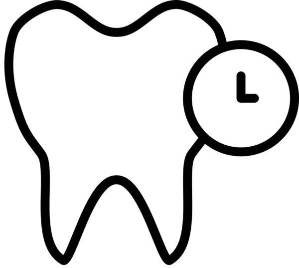 Dentista Dentário Pendente Ícone Estilo Esboço —  Vetores de Stock