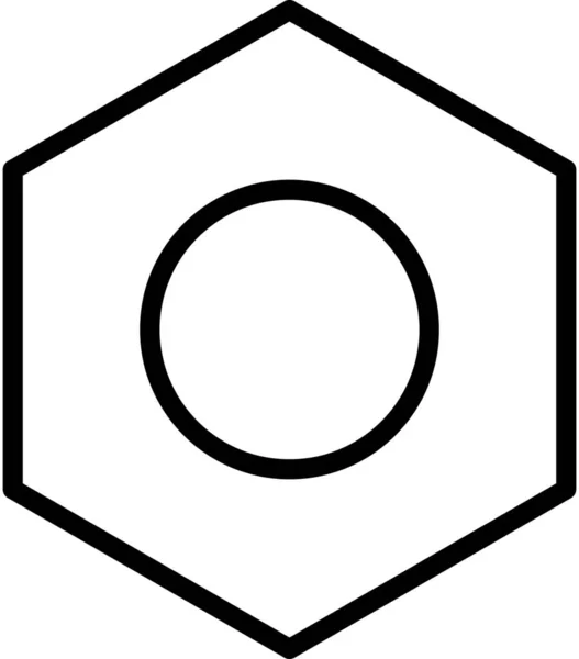 Auto Tandwiel Pictogram Omtrek Stijl — Stockvector