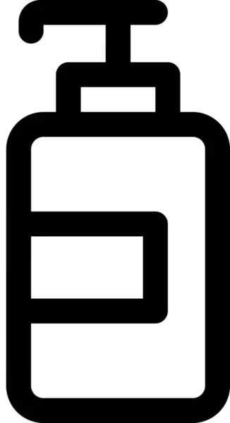 Badezimmerflaschen Container Symbol Outline Stil — Stockvektor