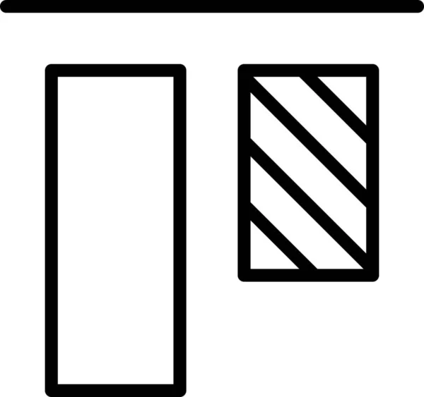Align Arrange Design Icon Outline Style — Stock Vector