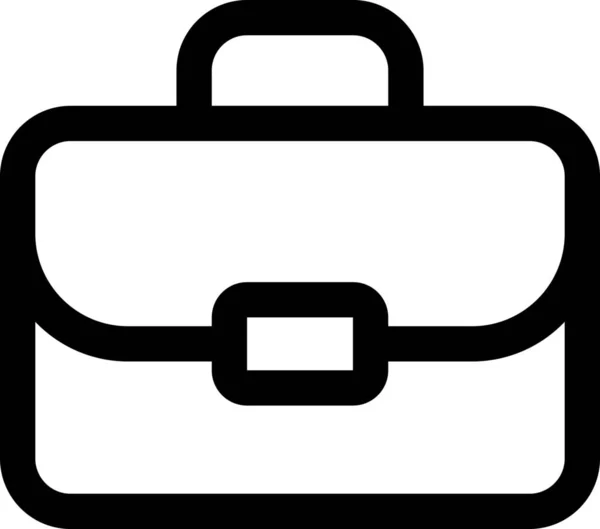 Портфельна Іконка Бізнес Документів Стилі Контур — стоковий вектор