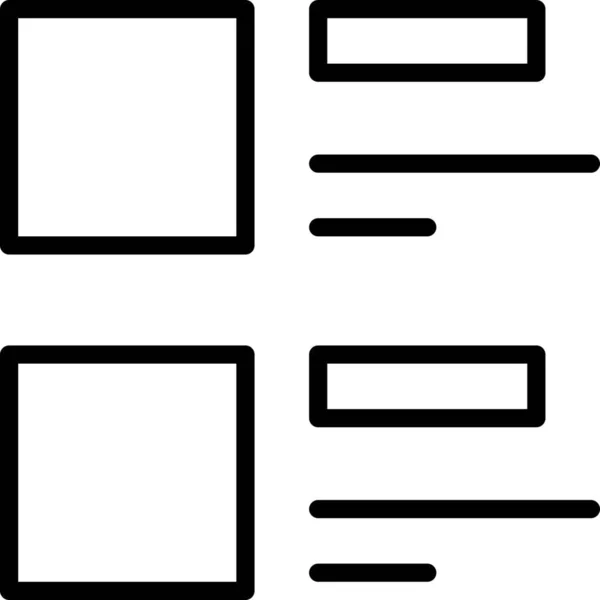 Descripción Imágenes Icono Interfaz Estilo Esquema — Archivo Imágenes Vectoriales