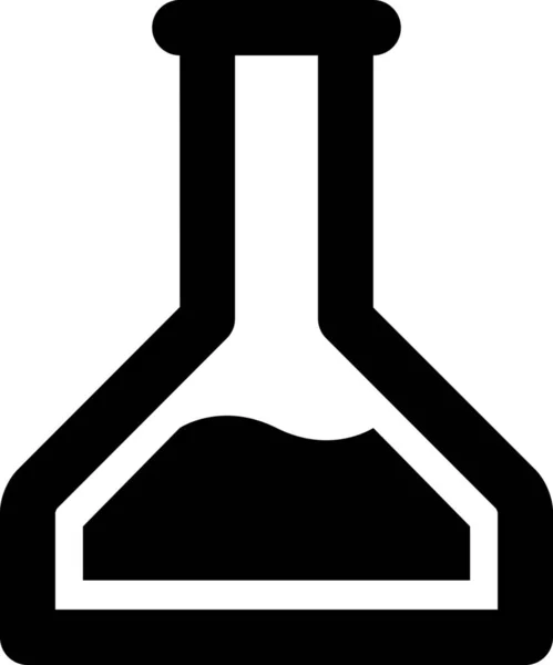 化学フラスコのアイコンをアウトラインスタイルで分析 — ストックベクタ