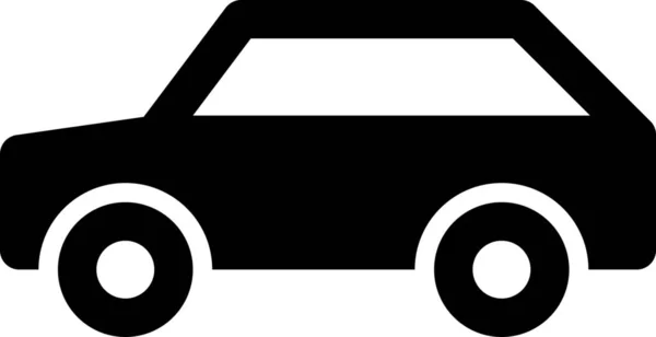 Automóvil Coche Conmutar Icono Estilo Sólido — Vector de stock